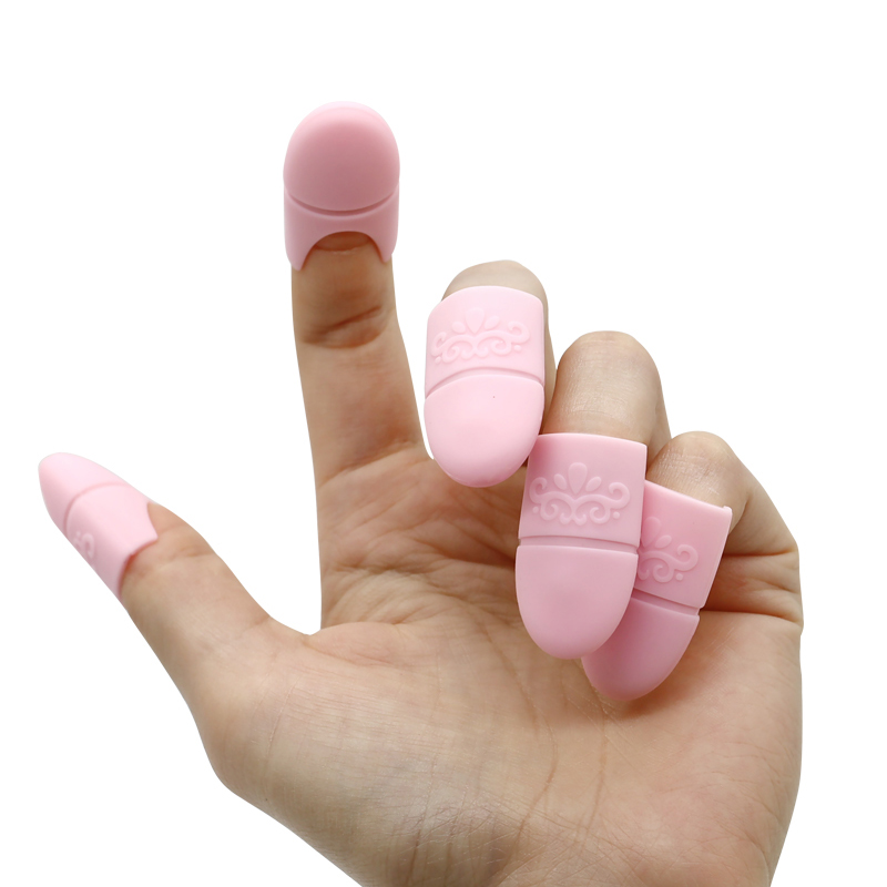 Silikonowy do usuwania paznokci Łatwy w usuwaniu żelu lub lakieru do paznokci, wielokrotnego użytku silikonowego zestawu do usuwania paznokci